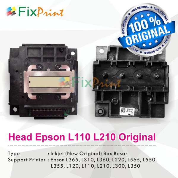 Head Printer Epson L555 L365 L310 L360 Original Box Besar (NEW) Murah