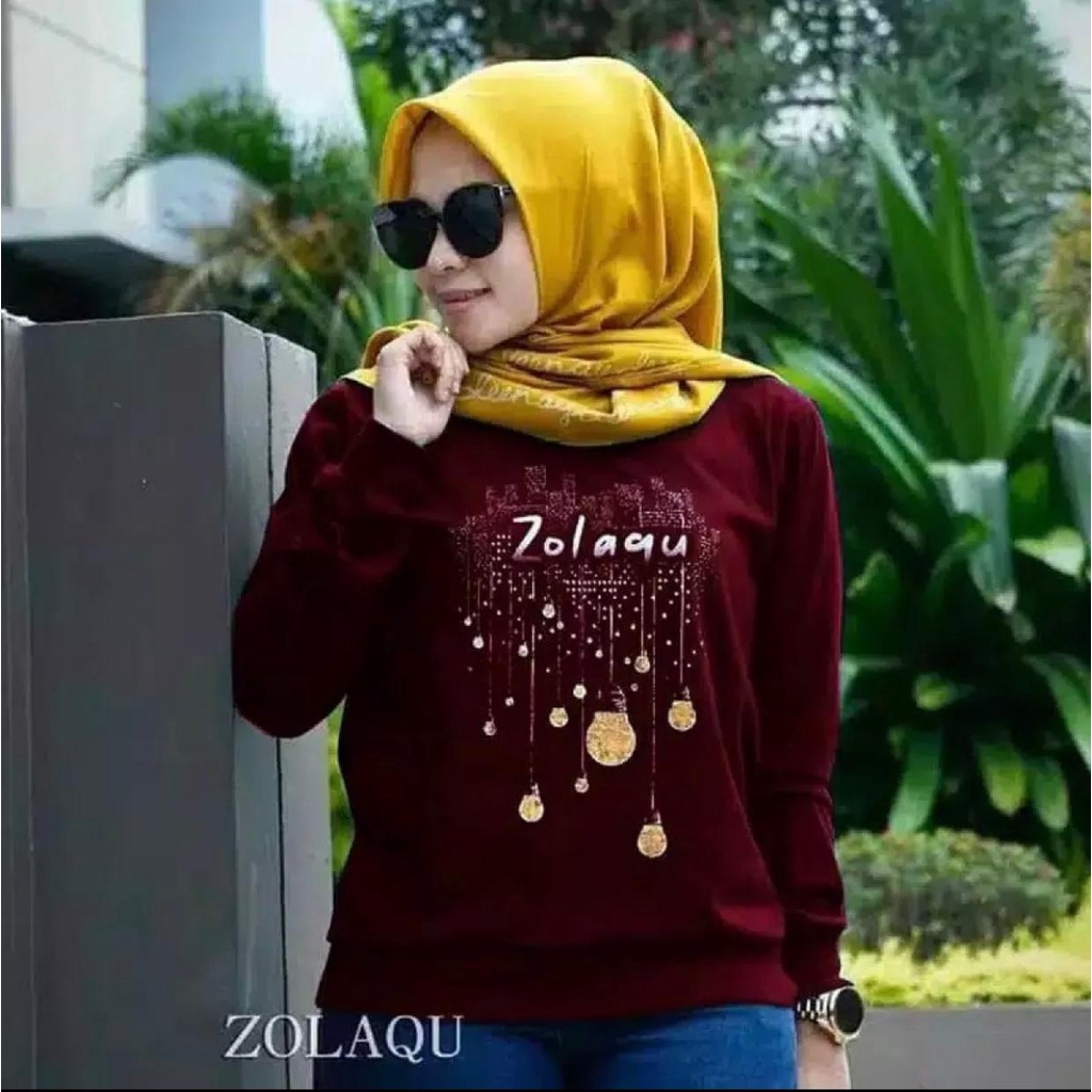 BAJU ZOLAQU /SWEATER ZOLAQU (COD) BAJU WANITA LENGAN PANJANG / SWEATER WANITA KEKINIAN / KAOS WANITA TERBARU 2022