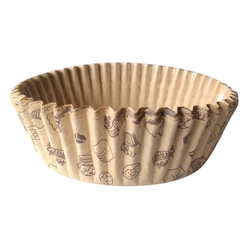 cup roti laminasi bulat 8 cm brown cake ( 200 pcs )