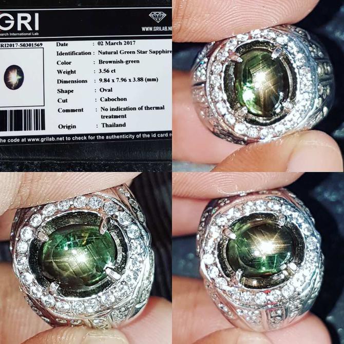 promo harga murah  Natural grend safir - Hijau Terbaru