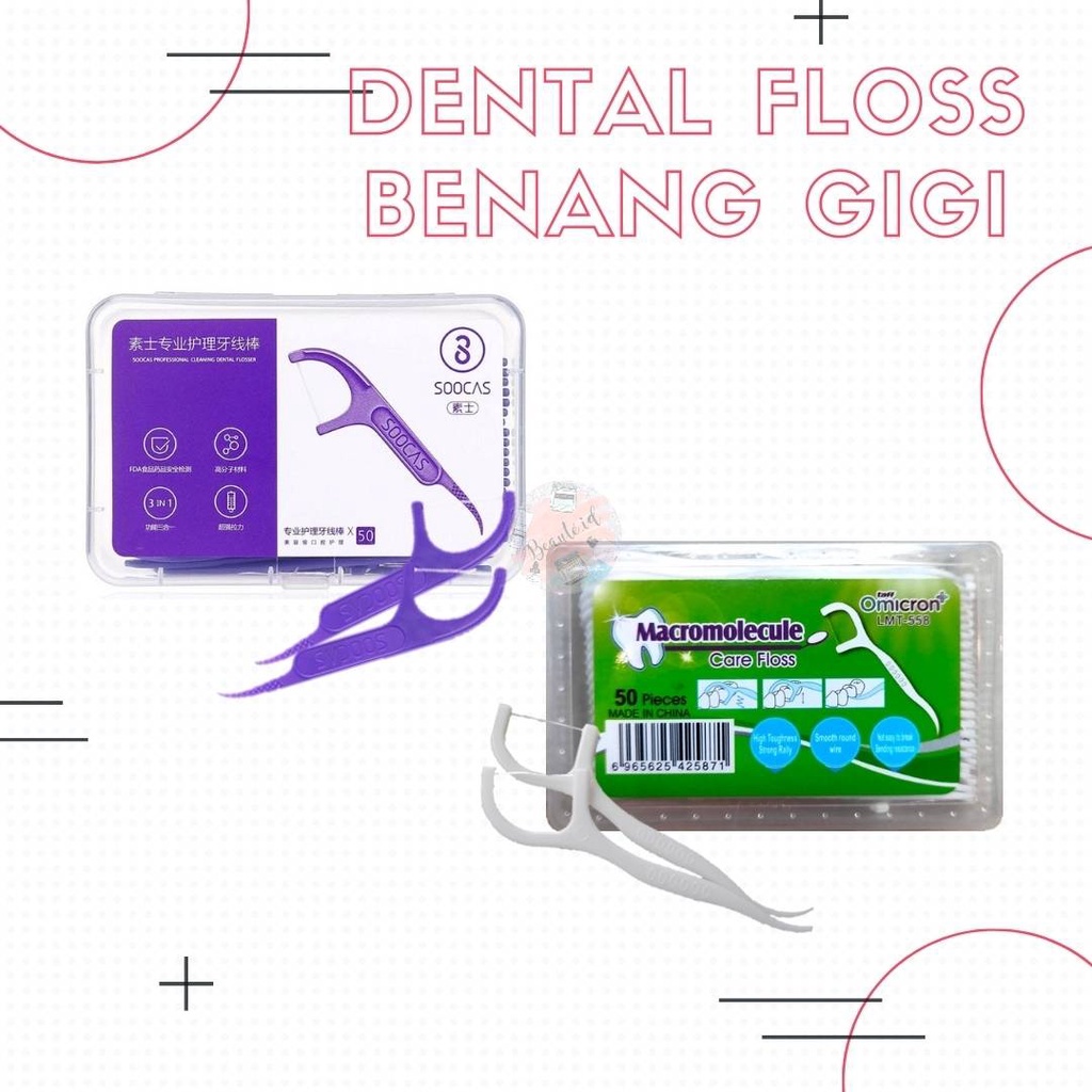 Benang Gigi Dental Floss Pembersih Gigi isi 50