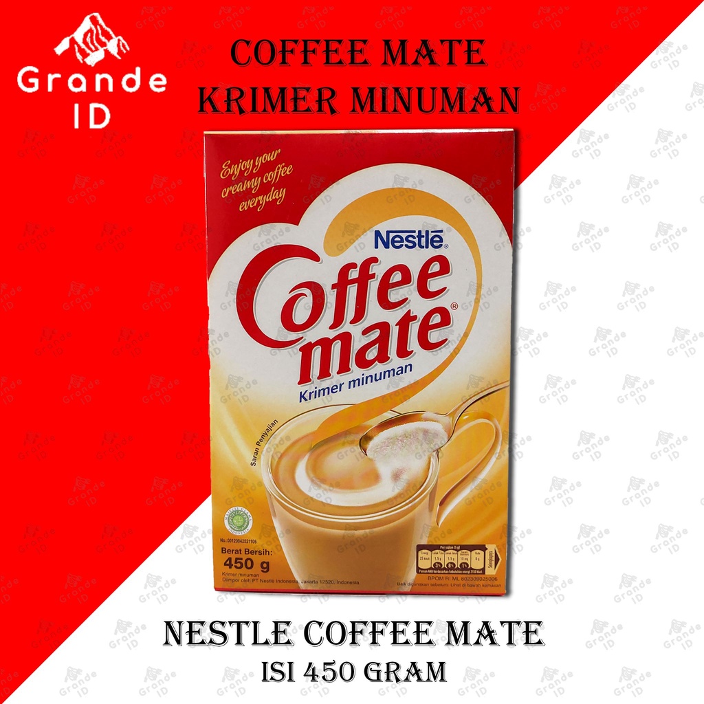 

CREAMER COFFEE MATE 450 GRAM NESTLE KRIMER MINUMAN COFFEEMATE