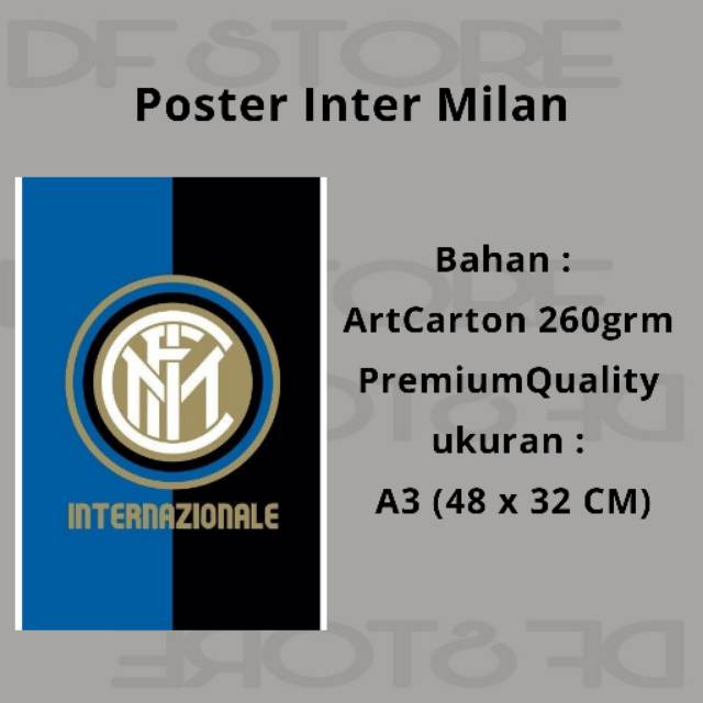 Poster Bola Intermilan art cartoon A3+