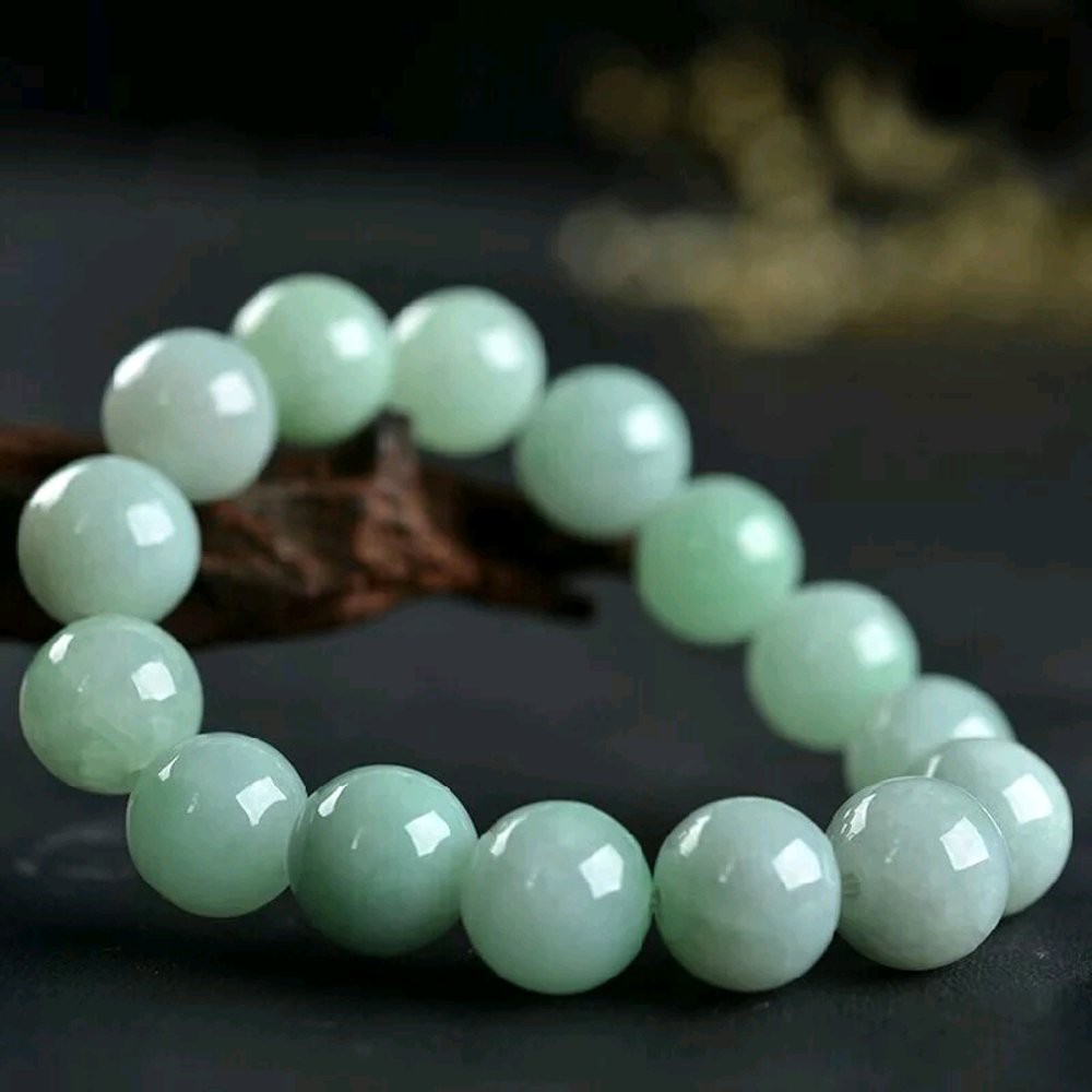 GELANG NATURAL GREEN JADEITE JADE GIOK BURMA TYPE A