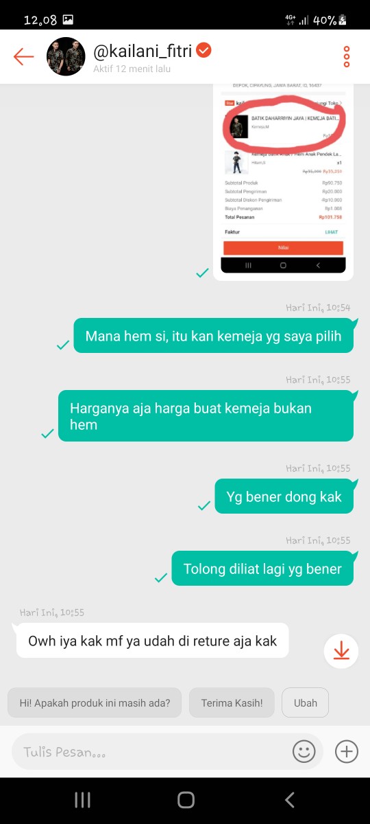 Kemeja Batik Anak / Hem Anak Pendek Laki Laki Motif Ulir 1-10 Tahun