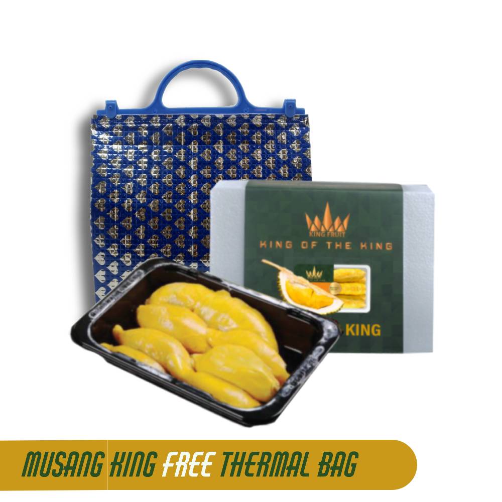 

King Fruit Durian Kupas Frozen Premium Dengan Packaging Thermal Bag