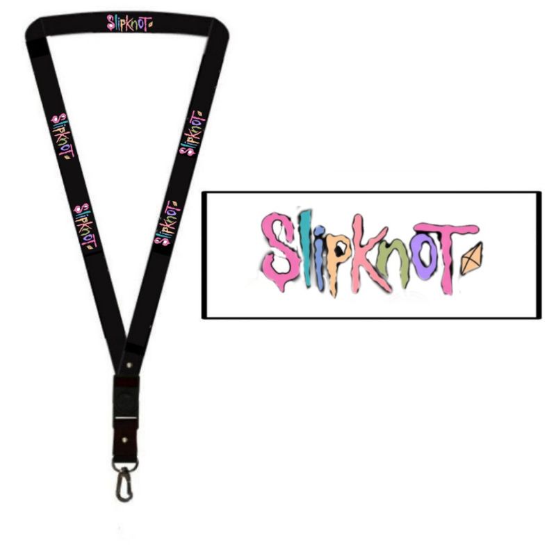 

Lanyard Gantungan SLIPKNOT Band Logo/Kunci/Tulisan/Tali Kartu Nama/Flashdisk/Key/Kartu nama/idcard/hp