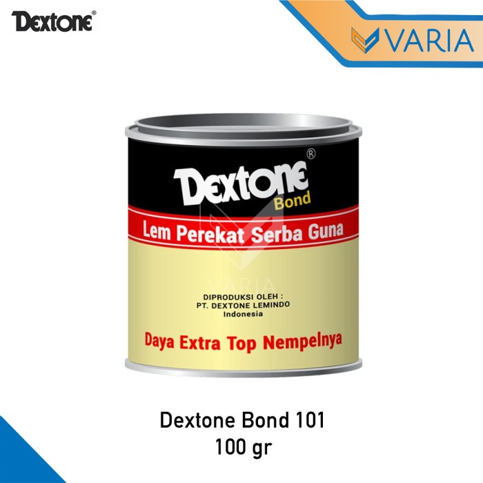 Dextone Bond 101 100 gr Lem Aibon Karet Besi Perekat Serbaguna Kaleng