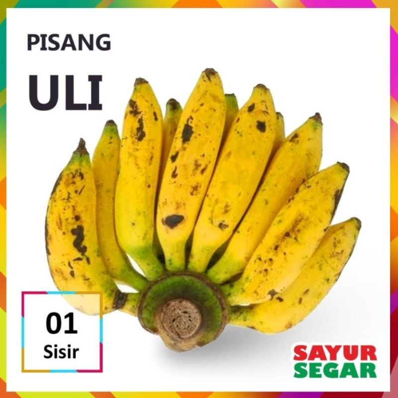 

1 sisir pisang uli manis mateng kuning