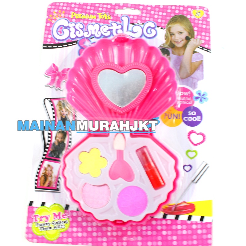 MAINANKEI ANAK MURAH MAINAN MAKE UP KERANG MINI CISMETLO SET PR17536 MAINAN ANAK PEREMPUAN ALAT KECANTIKAN