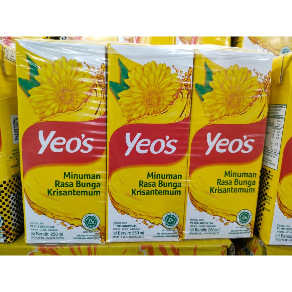 

Yeos Drink Teh Bunga krisan / chrysanthemum kotak 6 X 250 ML