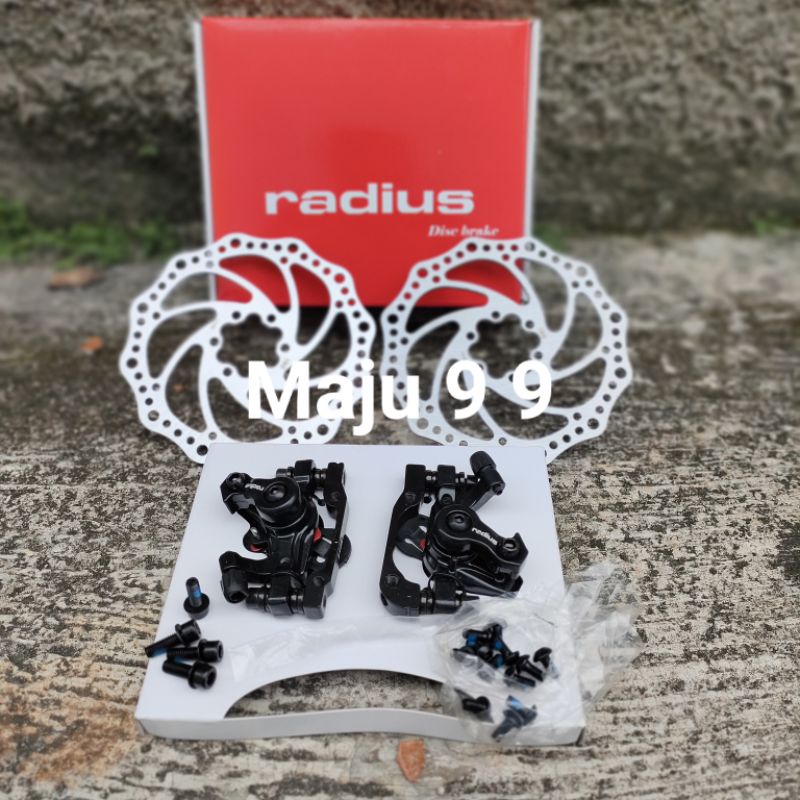 Rem Disc brake Radius BR-CX7 Mekanik Rem Set Disc Rotor