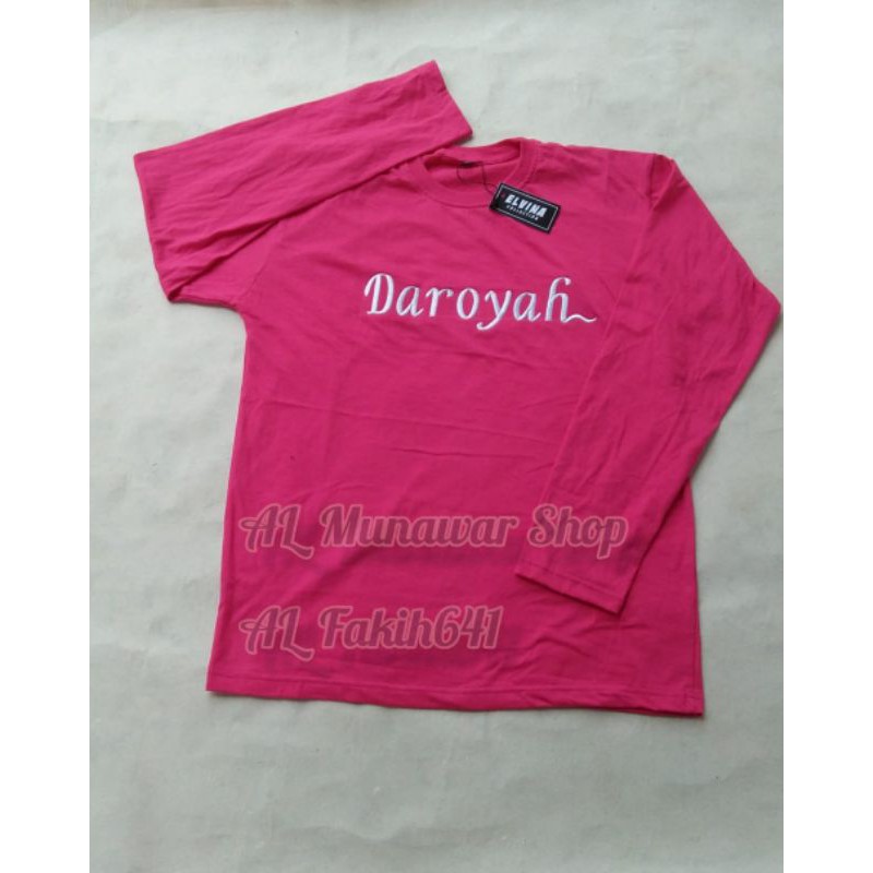 KAOS NAMA DEWASA LENGAN PANJANG kaos nama bordir