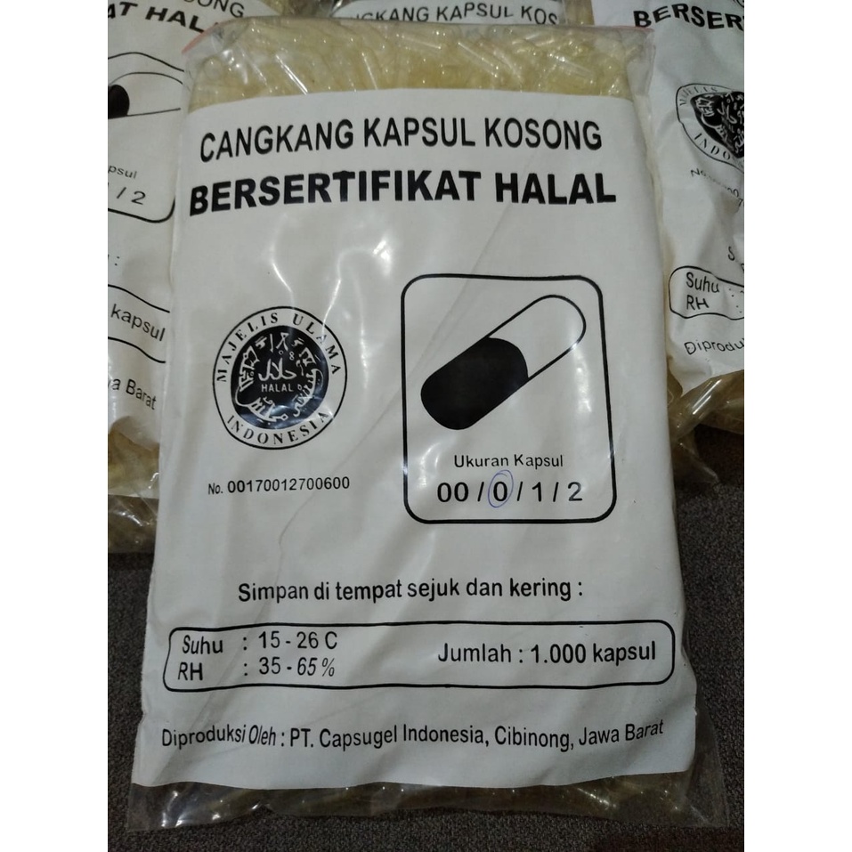 Kapsul 500 Capsugel Kosong 0 Transparan Ukuran 0 Natural Cangkang Kapsul 0 Bening