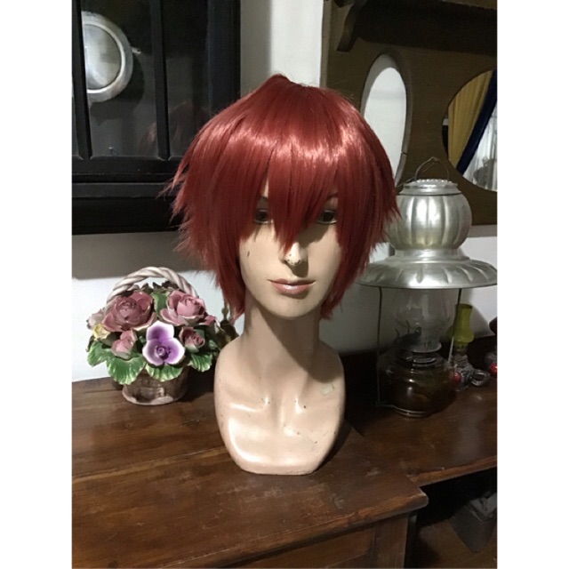 Karma akabane Assassination Classroom wig cosplay cowok merah