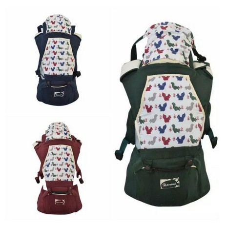 SNOBBY GENDONGAN HIPSEAT SERI SQUIRREL SAKU MOTIF TPG5643