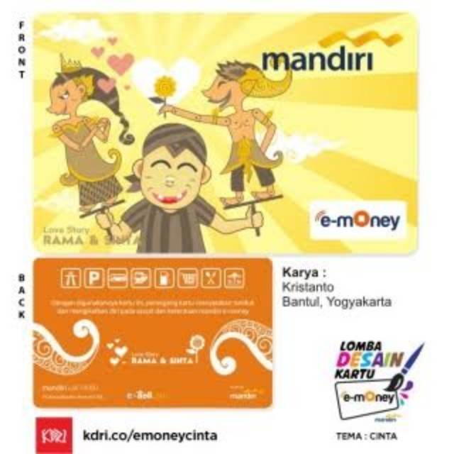 ///KADO VALENTINE/// Mandiri eMoney Rama &amp; Sinta - The True Love ORI /Like eTOLL Tapcash Flazz or Brizzi