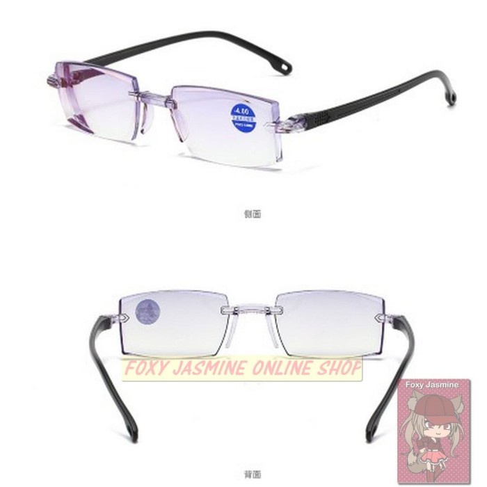 KACAMATA MINUS ANTI RADIASI FRAMELESS