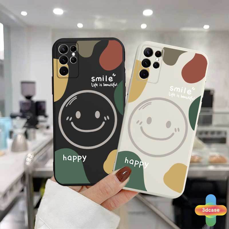 Soft Case OPPO A15 A54 A5S A3S A16 A95 A7 A5 A9 A31 A53 2020 A12 A1K A55 A36 A76 A96 Reno 5 4 5F 4F 6 7 A57 A74 A15S A52 A11K A92 A35 A11 A93 A32 A72 A94 A53S F17 PRO A16S A12S A12E A33 Y20 Y12 5 5i C3 C25 C12 Couple Happy Smile Graffiti Anti-fall Case