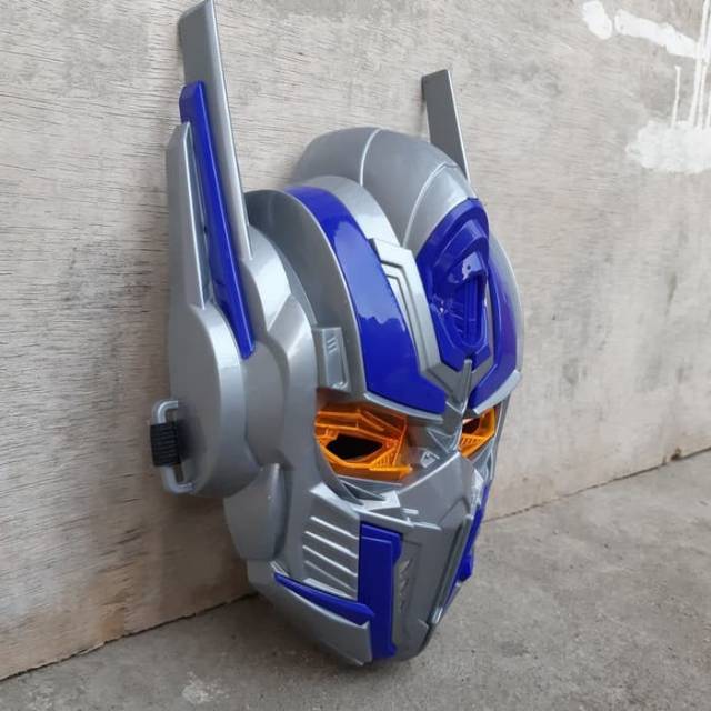 topeng led Transformers optimus prime cosplay -mainan anak nyala lampu edukasi