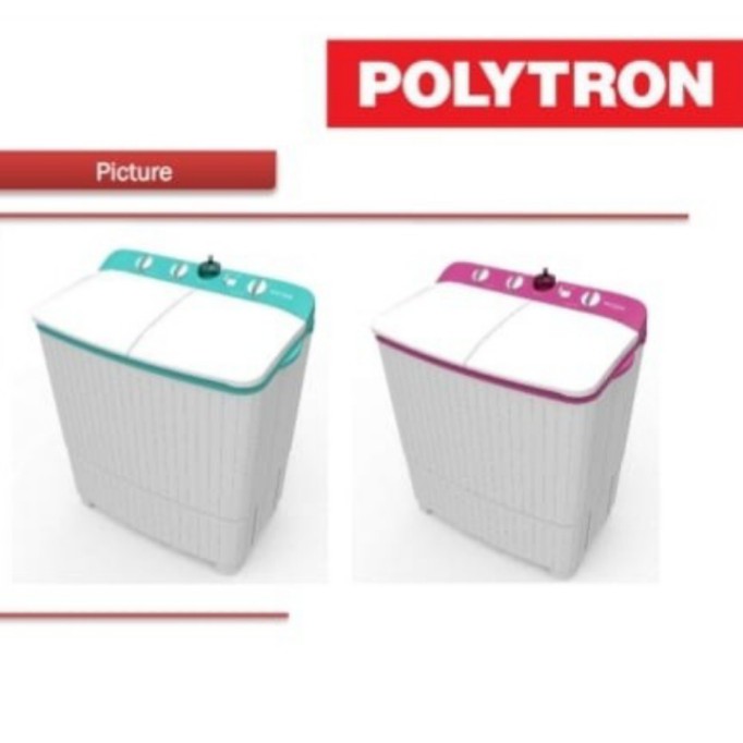 MESIN CUCI 2 TABUNG POLYTRON PWM-952 / PWM952 9kg