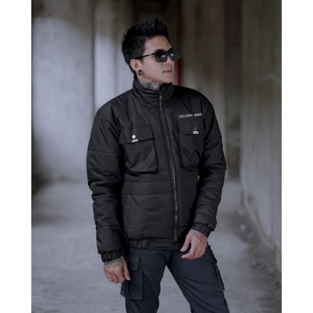 jaket bomber BGSR distro down jacket harrington tebal puffer keren premium quality polos