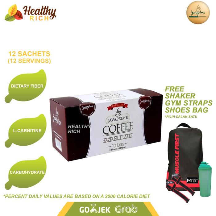 

JAVA PRIME COFFEE BOX 12 SACHETS HAZELNUT LATTE - kkp2009