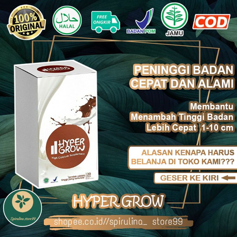 

PENINGGI BADAN HYPER GROW ORIGINAL SUSU ORGANIC