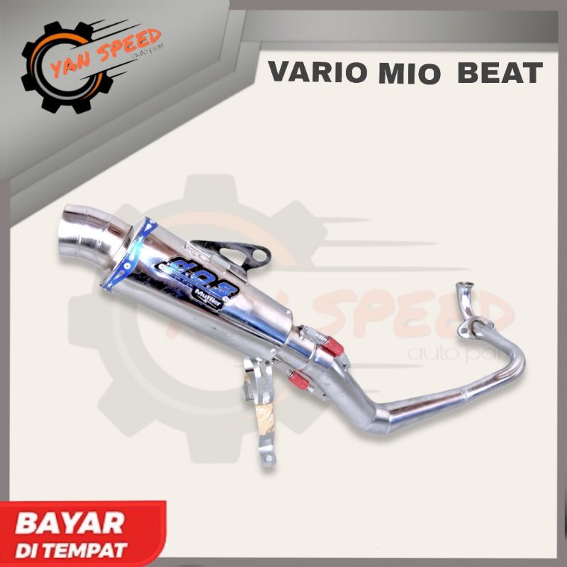 Knalpot racing DOS vario beat mio jupiter supra x 125