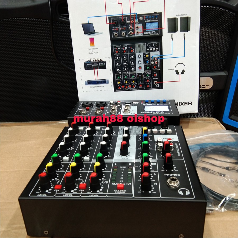 MIXER ASHLEY STUDIO PRO6 ORIGINAL bagus buat podcast atau rekaman