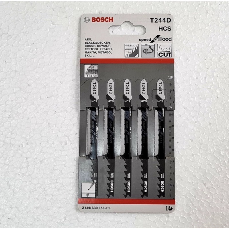 Jigsaw Blade Mata Gergaji Jigsaw T244D BOSCH for gergaji kayu