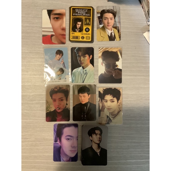 [READY STOCK] EXO SEHUN OFFICIAL PHOTOCARD PC DFTF LOTTO SFY SING FOR YOU EXODUS NATREP WHAT A LIFE