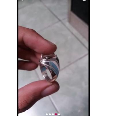 Gratis ongkir|LR14|emban cincin perak 925 handmade sedia tanam atau catokan 06