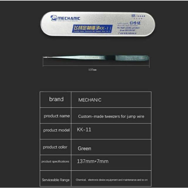 Pinset Mechanic KK-11 Custom-made Tweezers for Jump Wire ORIGINAL