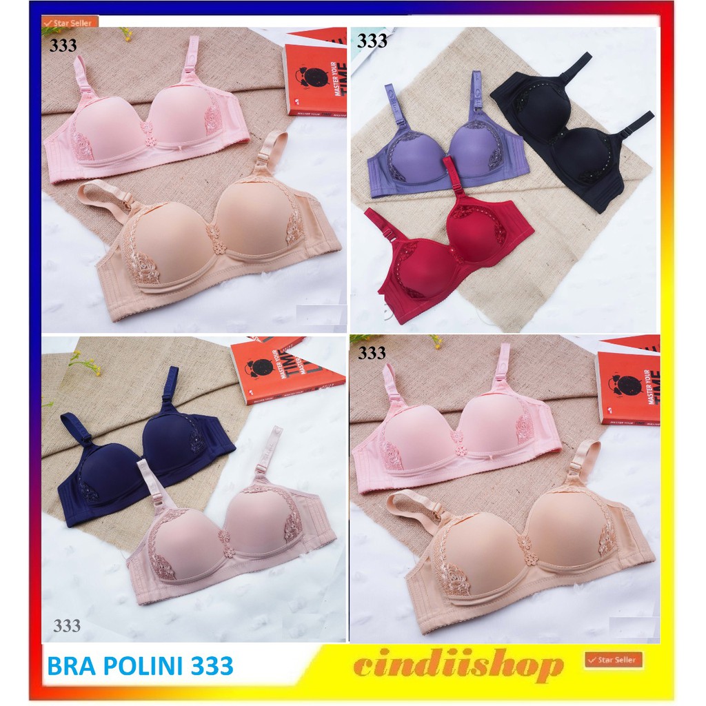 Bra Wanita Busa Tanpa Kawat BH Ukuran Besar Cewek Dewasa Polini 333 Beha Perempuan JUMBO