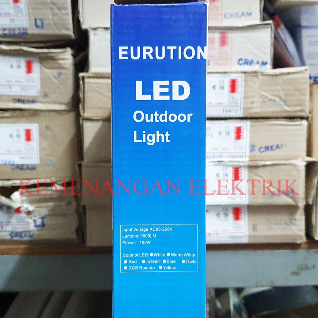 LAMPU LED SOROT SMD 100 WATT EURUTION FLOOD LIGHT LED 100W 100WATT 220V OUTDOOR