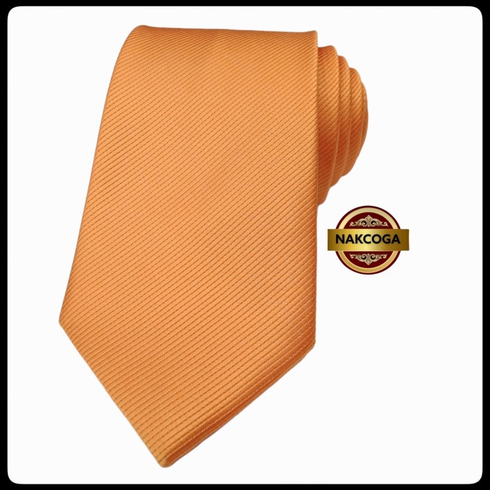 TERMURAH- dasi orange BNI polos dasi pria dasi kantor murah berkualitas