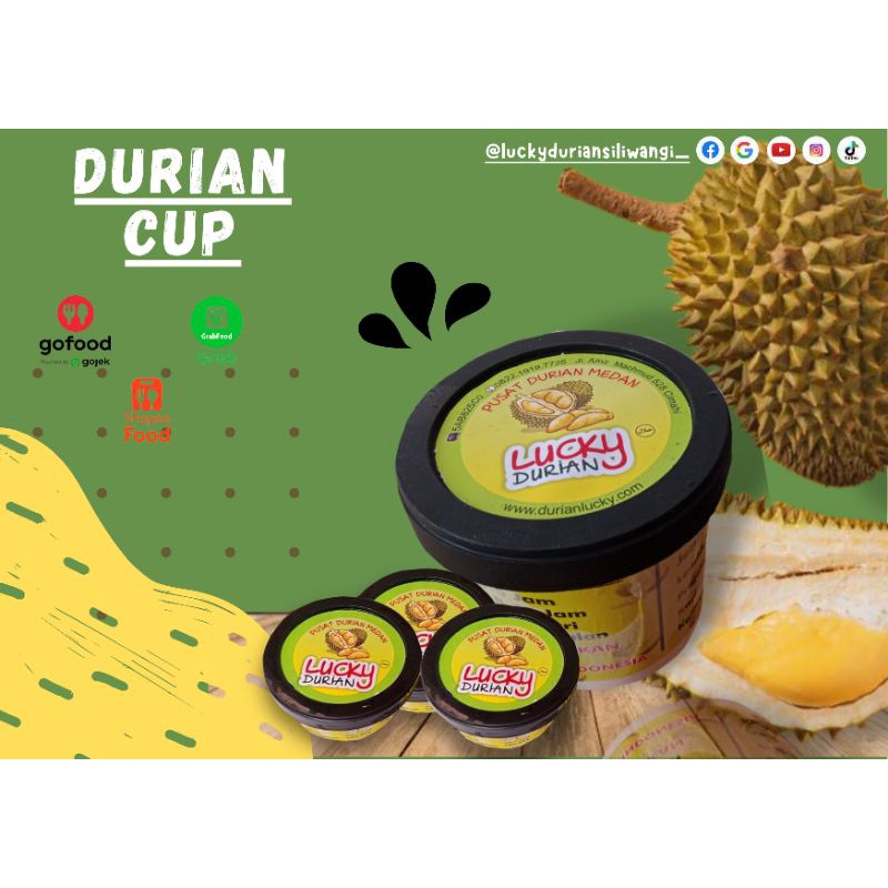 

Durian Cup(murni daging durian)
