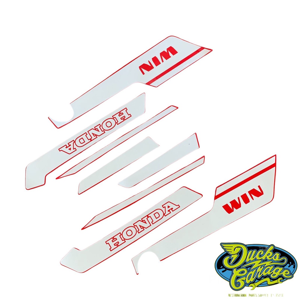 striping sticker stiker honda win win100 tahun tua