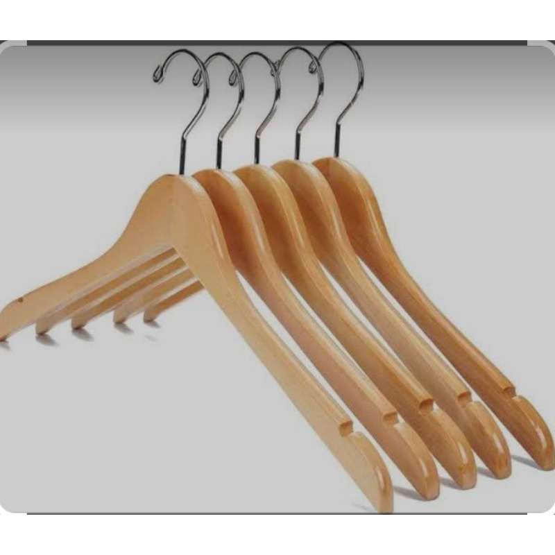 HANGER KAYU 1 LUSIN
