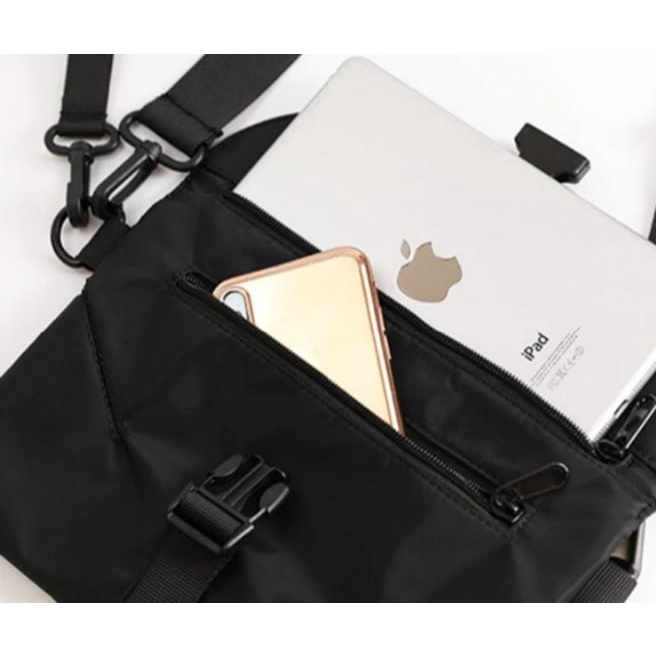 Tas Selempang Pria Bahu Korea / Tas Slempang bag polos selendang bahan Kanvas | Tas pria Selempang polos| tas wanita Selempang polos