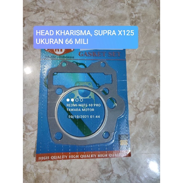 PAKING RACING BLOK HEAD DIAMETER 66 KHARISMA SUPRA X125