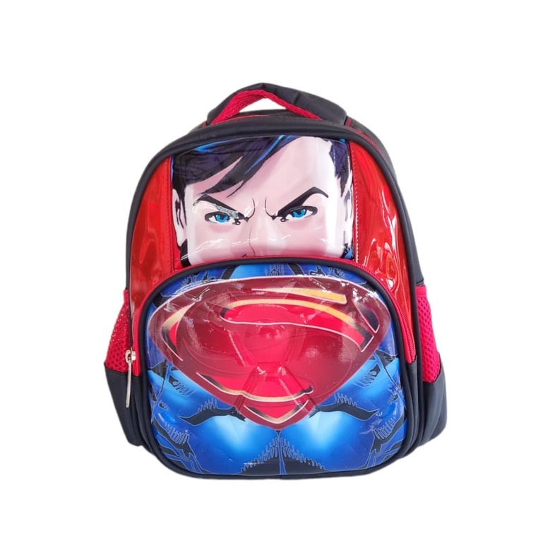 TAS RANSEL SEKOLAH ANAK LAKI LAKI TK SEQUIN SUPERHERO, SPIDERMAN, CAPTAIN, BATMAN, TRANSFORMER