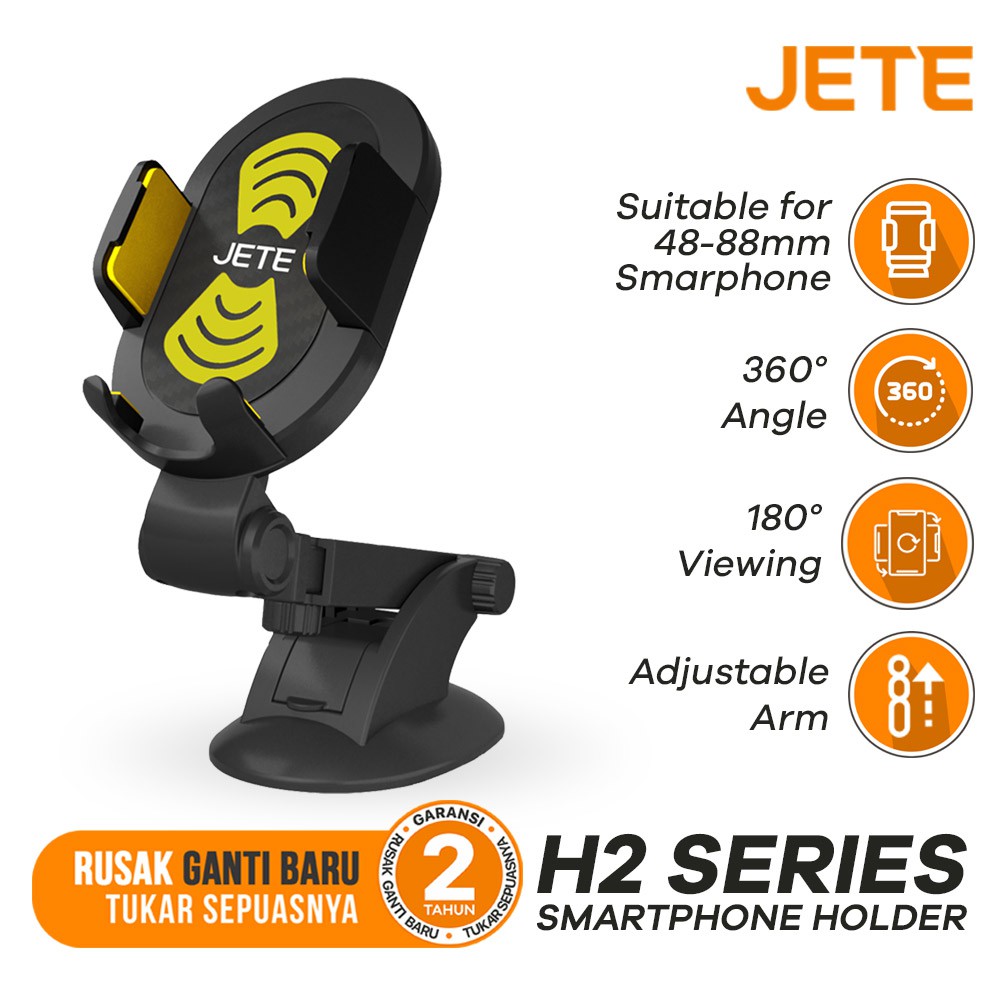 Holder HP Mobil Car Holder JETE H2 - Garansi 2 Tahun