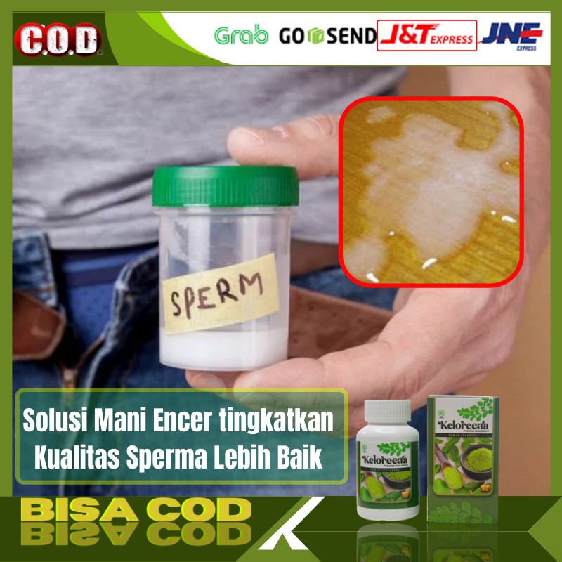 Obat Sperma Encer Kosong Pria / Pengental Sperma Encer / Penyubur Sperma Pria Keloreena Kapsul