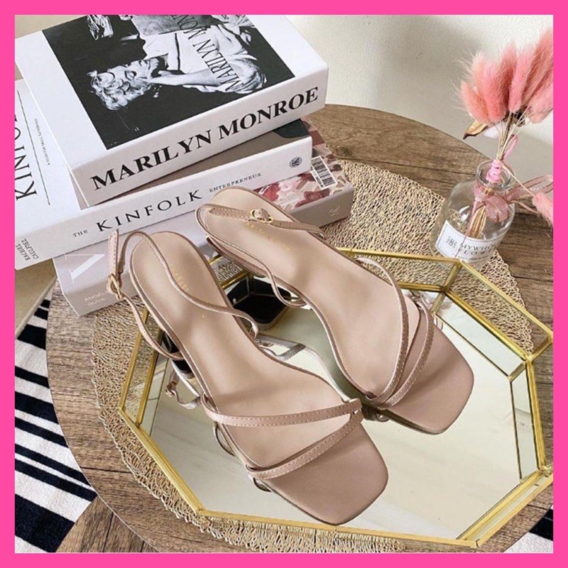 CHARLES & KEITH (CK) - 394 CREAM (HEELS - 3cm) WANITA