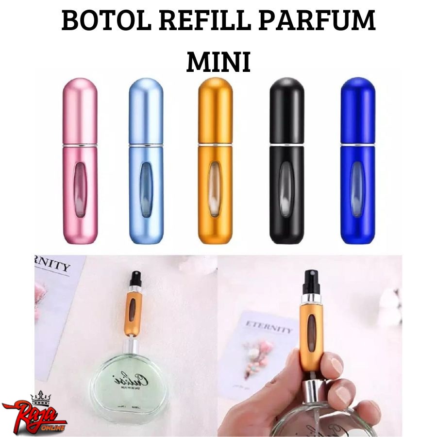 BPR5 - Botol Parfum Mini 5 ml Travel Alumunium Spray Refillable