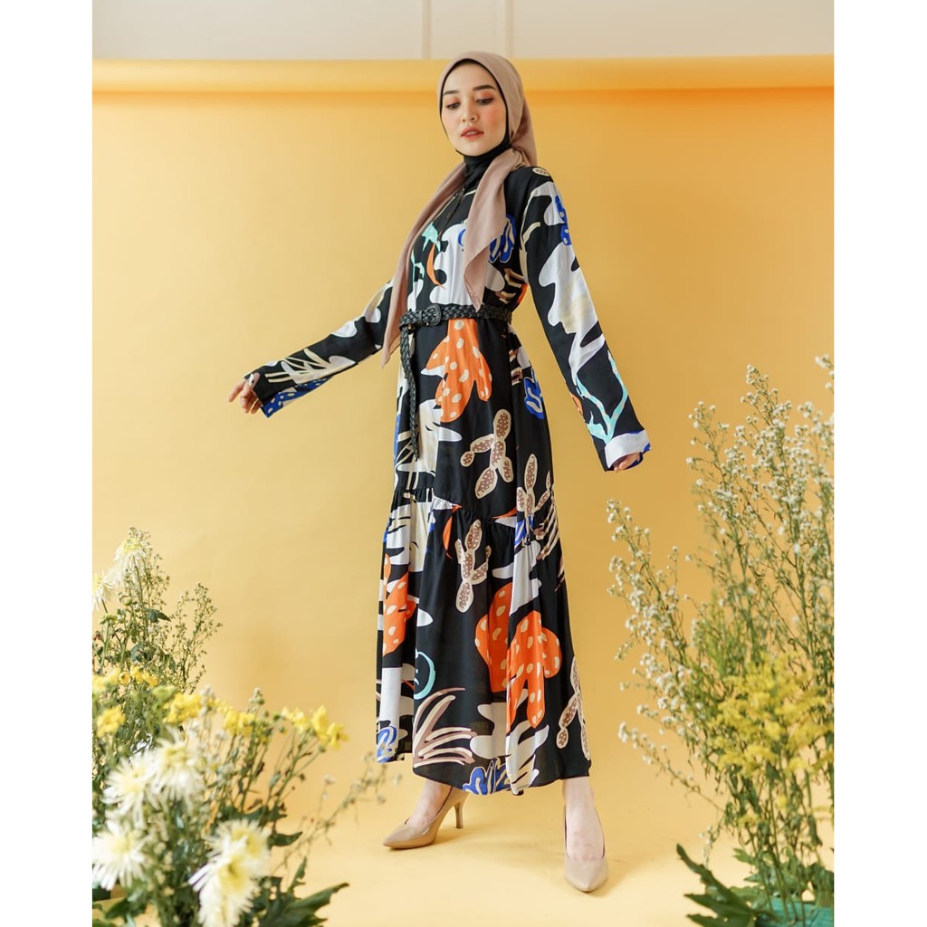 Ayla Dress / outfit ootd muslimah hijab wanita pantai murah gamis