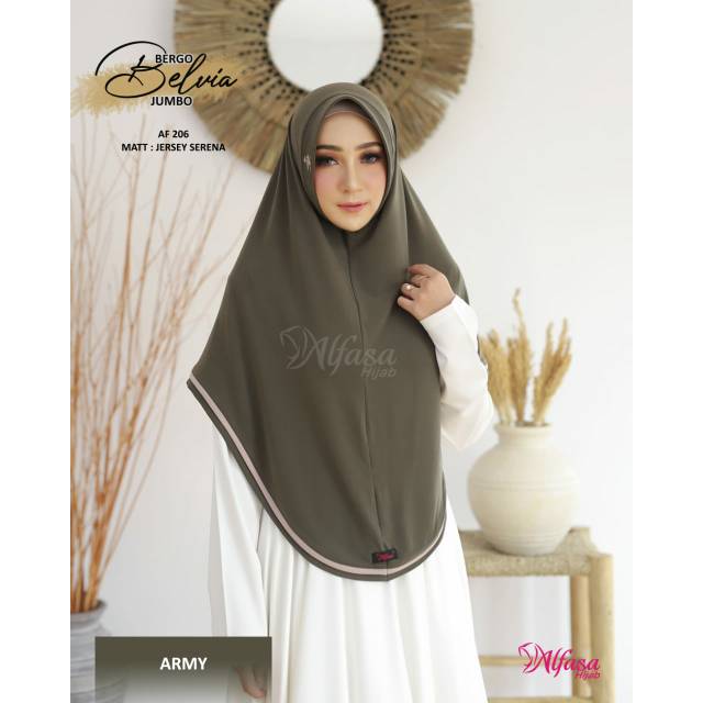 Bergo belvia jumbo ori by alfasa hijab