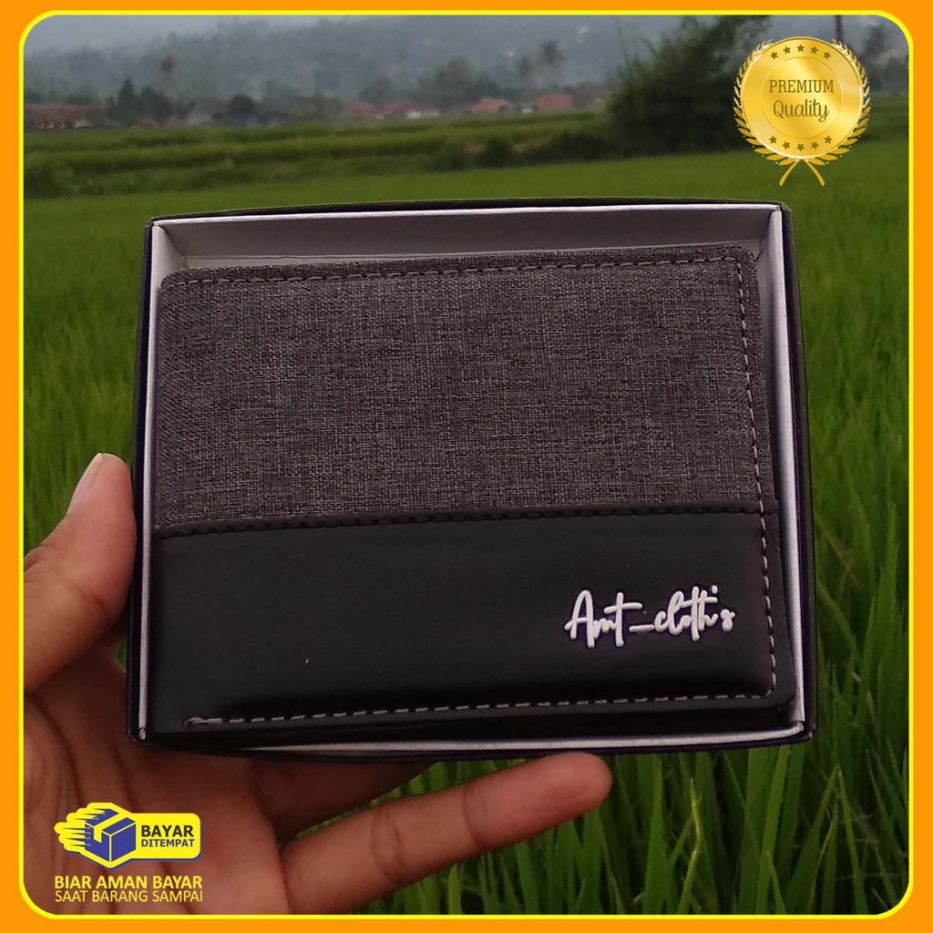 COD DOMPET cowok distro AMT sintetik fashionable